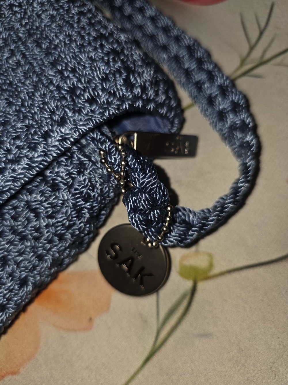 The Sak Handwoven Blue Crossbody Shoulder Bag - Picture 2 of 4